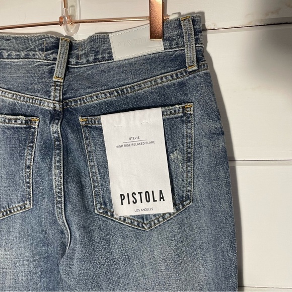 Pistola Stevie High Rise Relaxed Flare Jean In Pulse - Picture 6 of 10